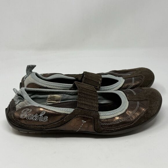 Cushe Mia Remy Mary Janes Shoes Womens 9 Brown Metallic Bronze Slip Ons Flats - Picture 1 of 15